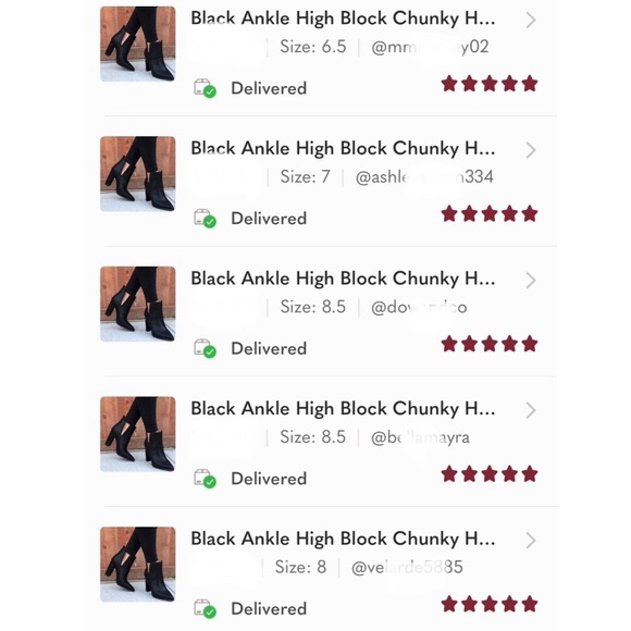 Black Ankle High Block Chunky Heel Booties - Picture 12 of 14